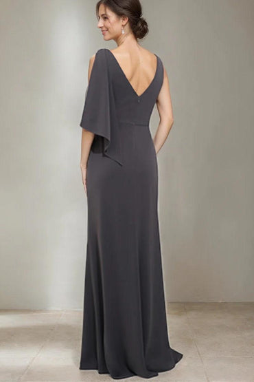 Sheath Column Scoop Neck Mother Of The Bride Dresses CM0352 - COCOMELODY