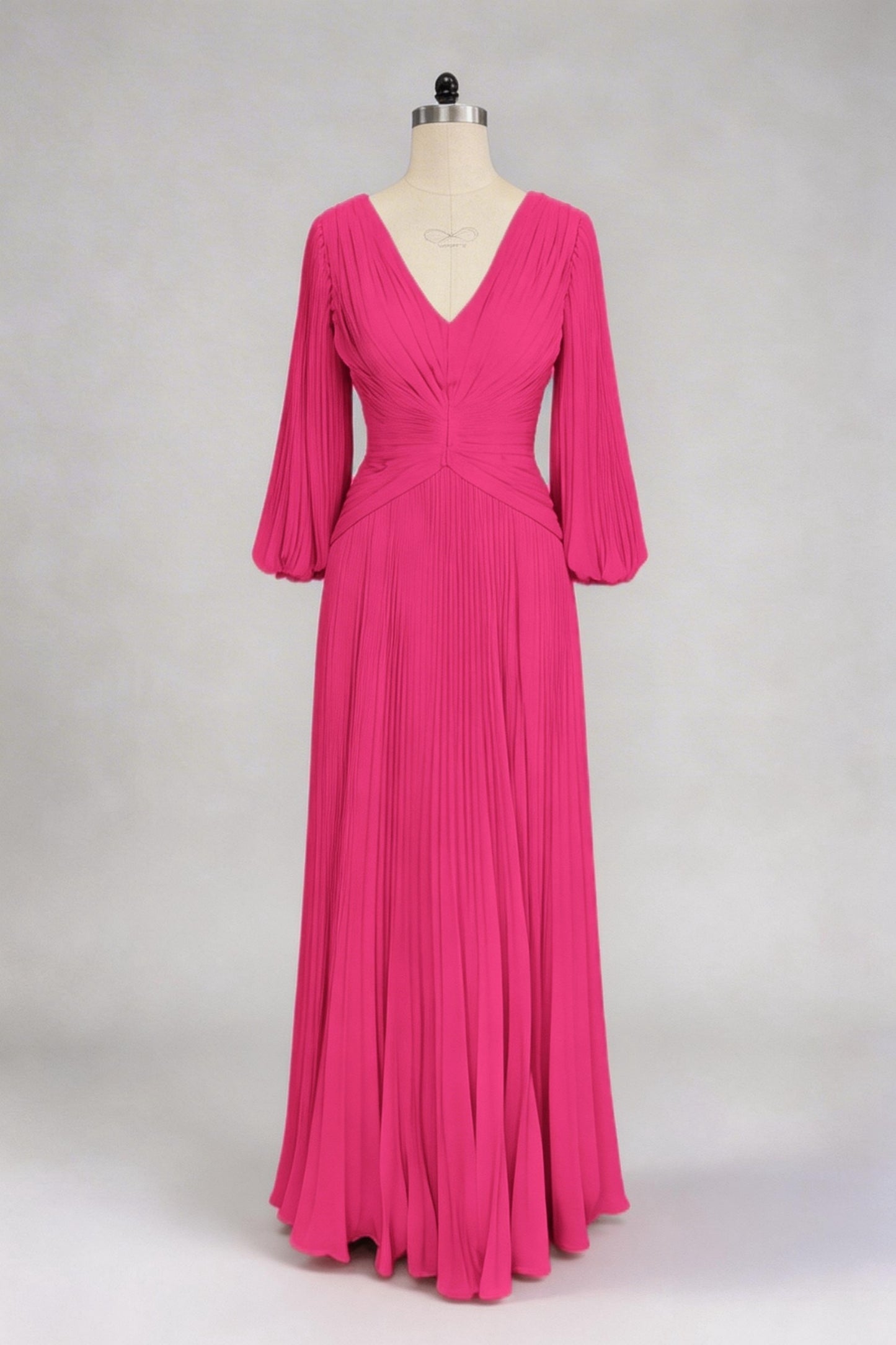 A Line V-Neck Mother of the Bride Dresses with Ruched CM0367