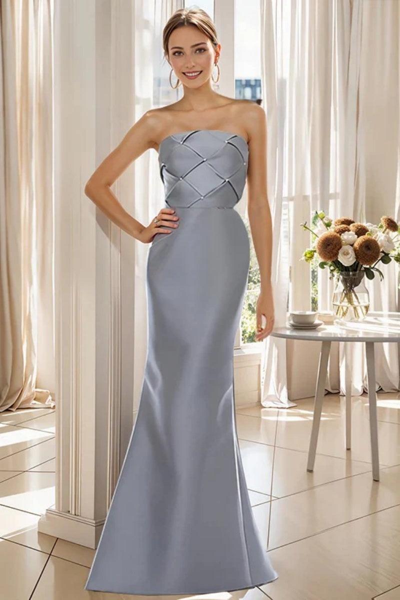 Trumpet 2 Pieces Floor Length Mother of the Bride Dresses CM0370 - COCOMELODY