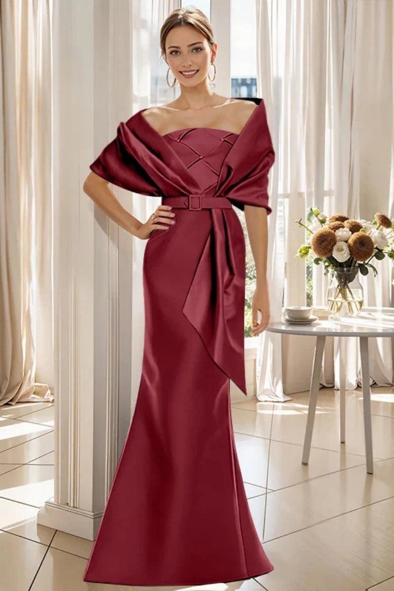 Trumpet 2 Pieces Floor Length Mother of the Bride Dresses CM0370 - COCOMELODY