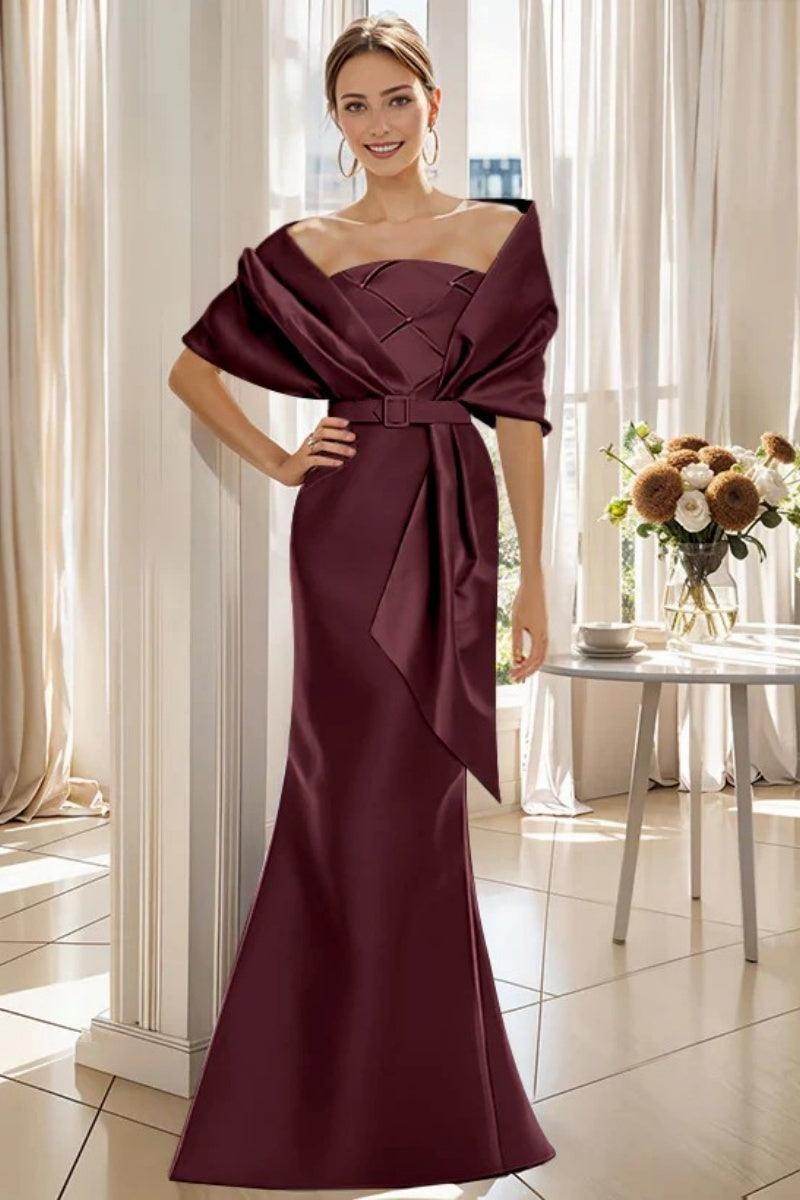 Mermaid Floor Length Satin Mother of the Bride Dresses COCOMELODY CM0370, M-Light Blue Mermaid Floor Length Satin Mother of the Bride Dresses COCOMELODY CM0370, M-Light Blue