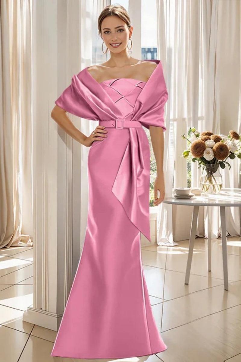 Trumpet 2 Pieces Floor Length Mother of the Bride Dresses CM0370 - COCOMELODY
