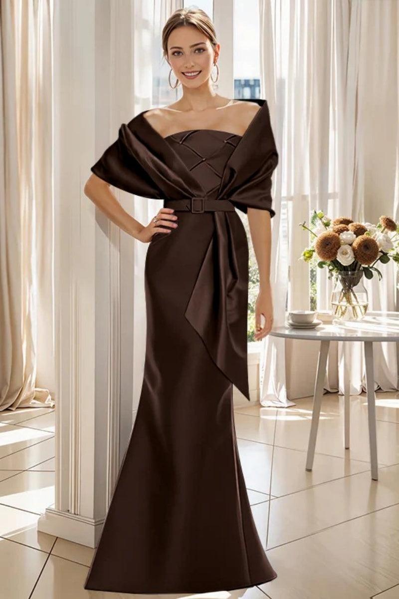 Trumpet 2 Pieces Floor Length Mother of the Bride Dresses CM0370 - COCOMELODY
