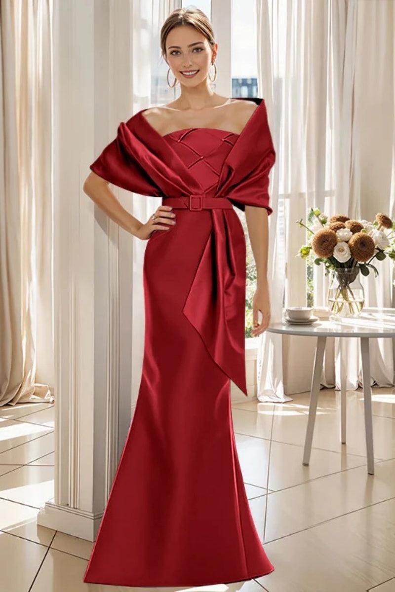 Trumpet 2 Pieces Floor Length Mother of the Bride Dresses CM0370 - COCOMELODY
