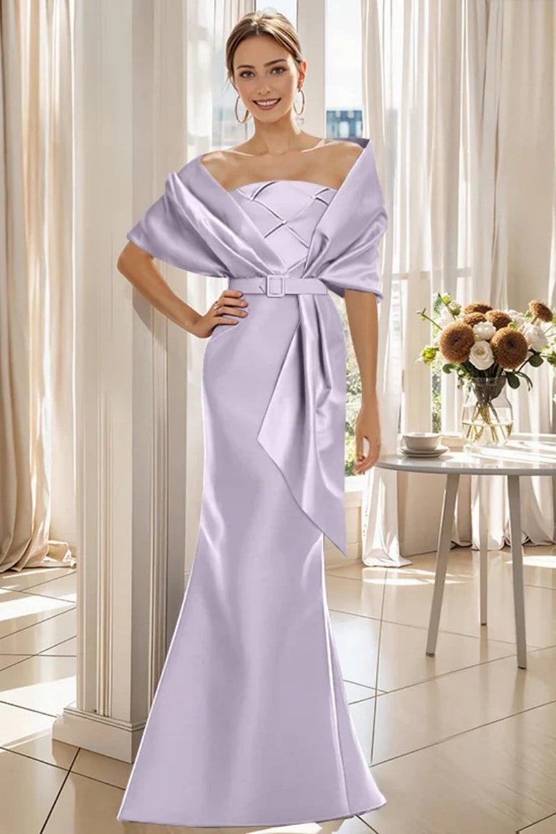 Trumpet 2 Pieces Floor Length Mother of the Bride Dresses CM0370 - COCOMELODY