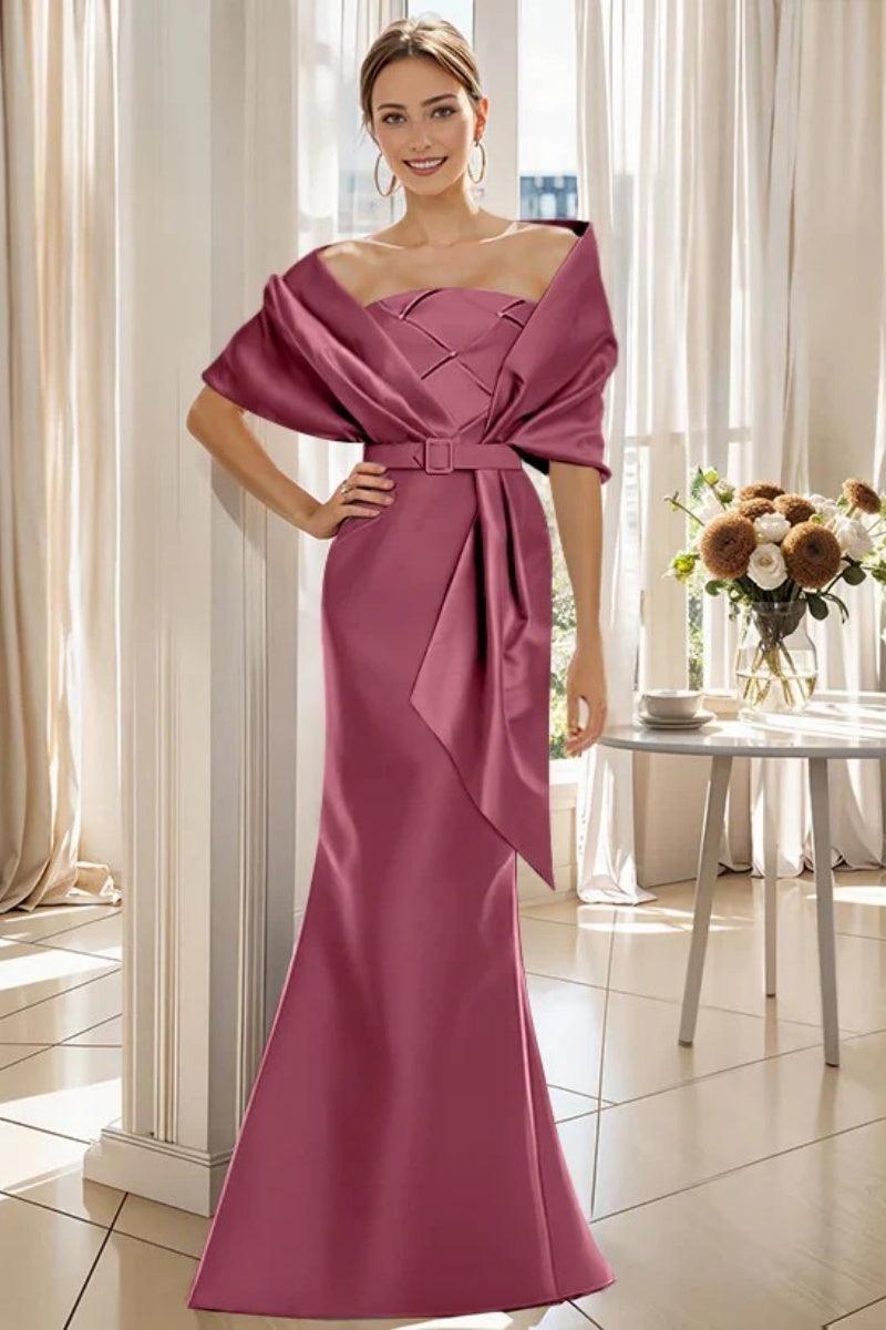 Trumpet 2 Pieces Floor Length Mother of the Bride Dresses CM0370 - COCOMELODY