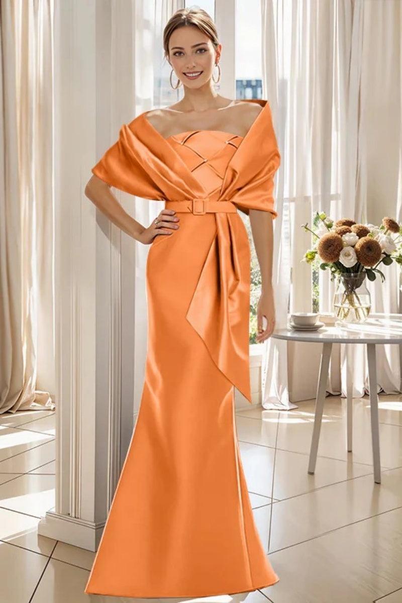 Trumpet 2 Pieces Floor Length Mother of the Bride Dresses CM0370 - COCOMELODY