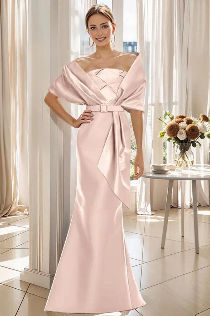 Trumpet 2 Pieces Floor Length Mother of the Bride Dresses CM0370 - COCOMELODY