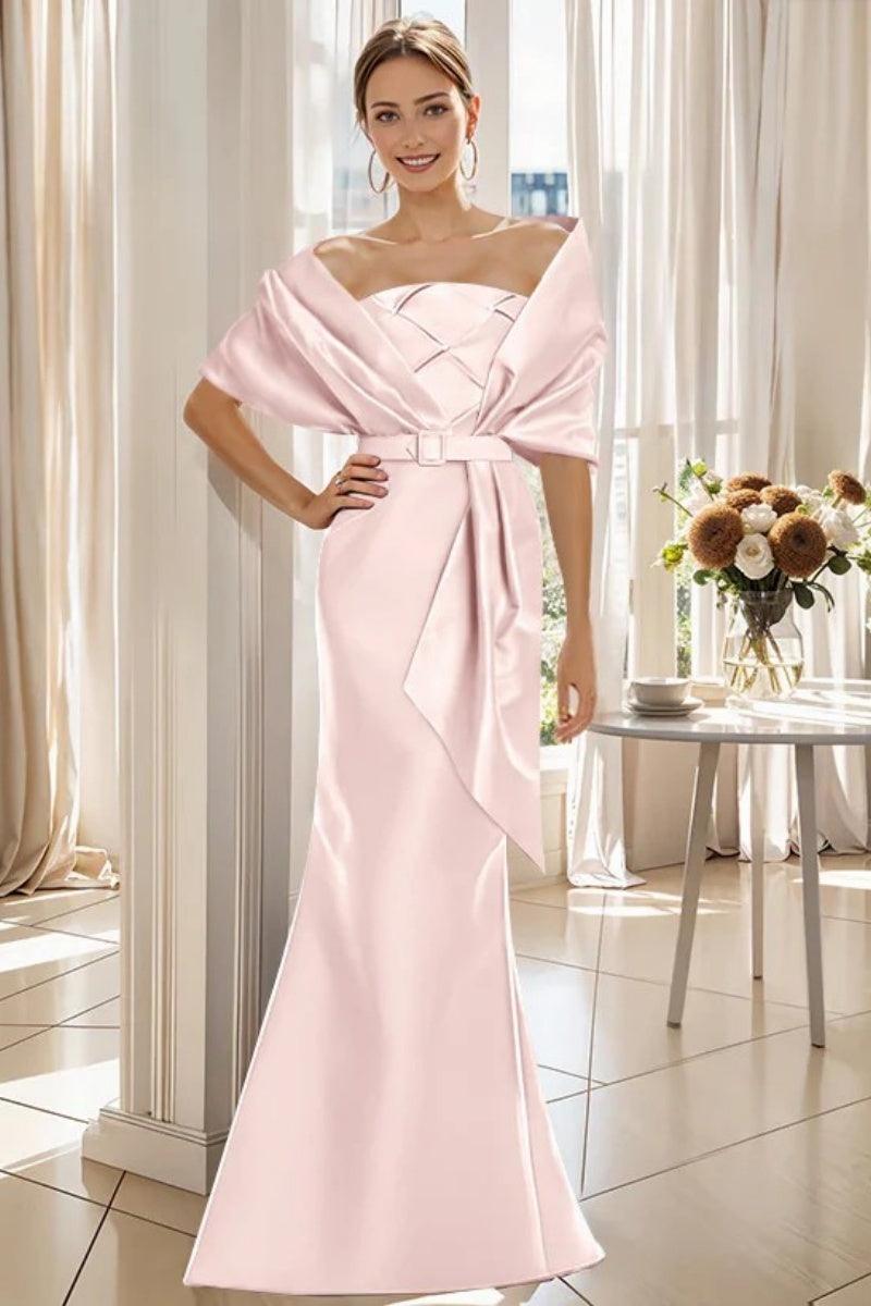 Trumpet 2 Pieces Floor Length Mother of the Bride Dresses CM0370 - COCOMELODY