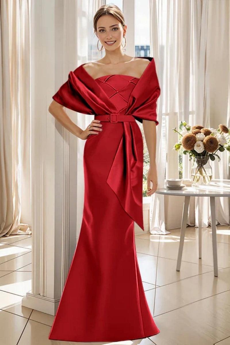 Trumpet 2 Pieces Floor Length Mother of the Bride Dresses CM0370 - COCOMELODY