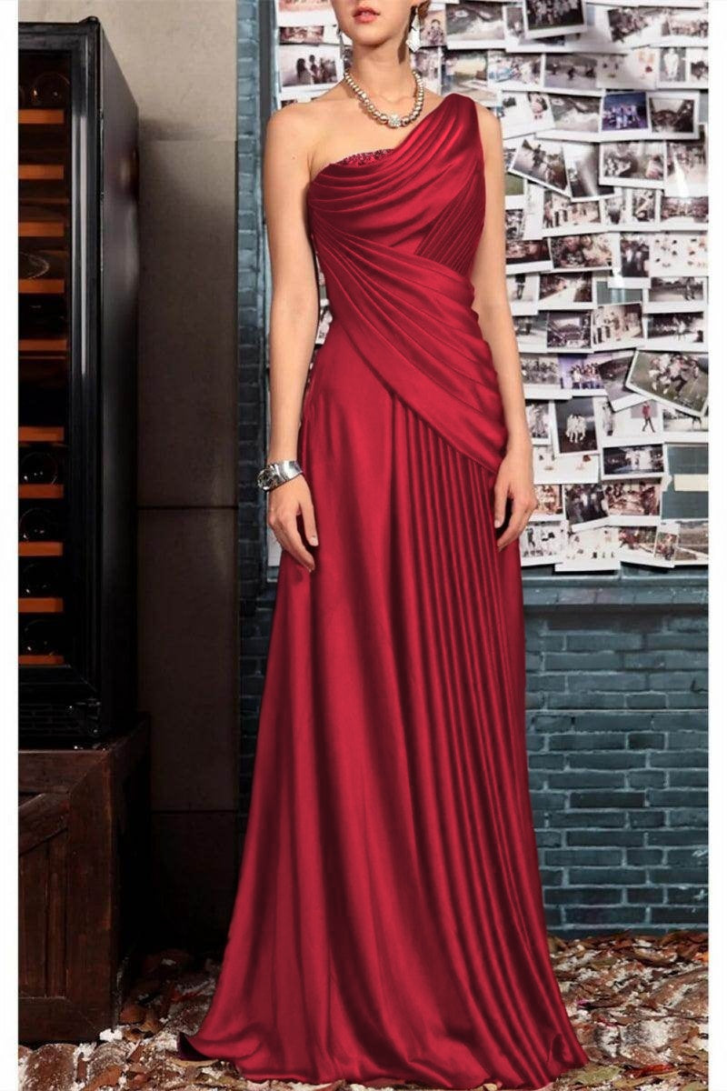 burgundy sheer dress Sweetheart Floor-Length Satin Evening Gown Sheath Column May Queen MQ2173 main image 1