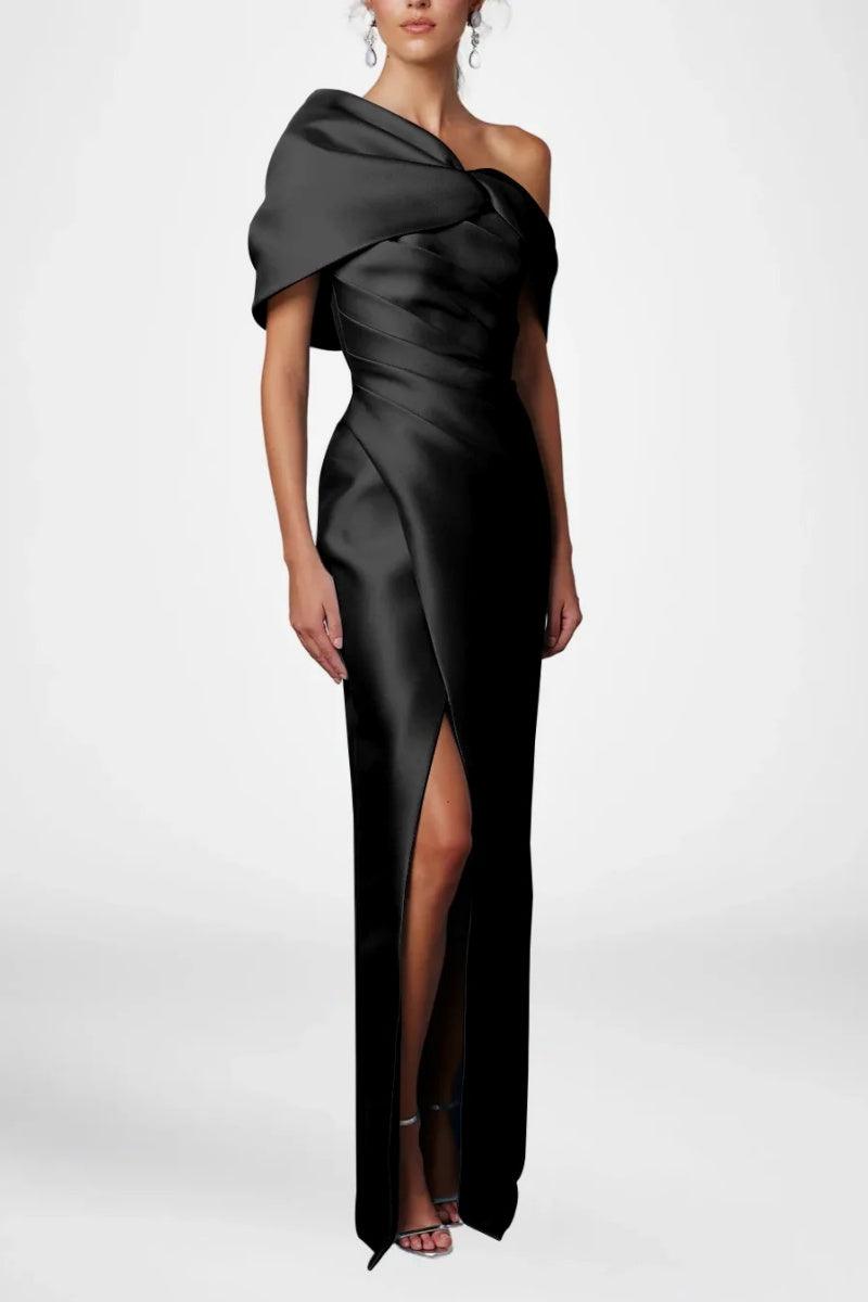 Sheath Column Half Sleeves Floor Length Mother Dresses CM0376 - COCOMELODY