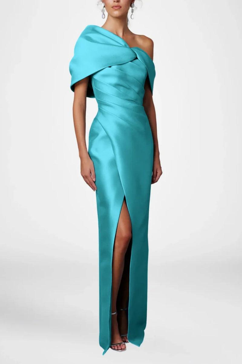 Sheath Column Half Sleeves Floor Length Mother Dresses CM0376 - COCOMELODY