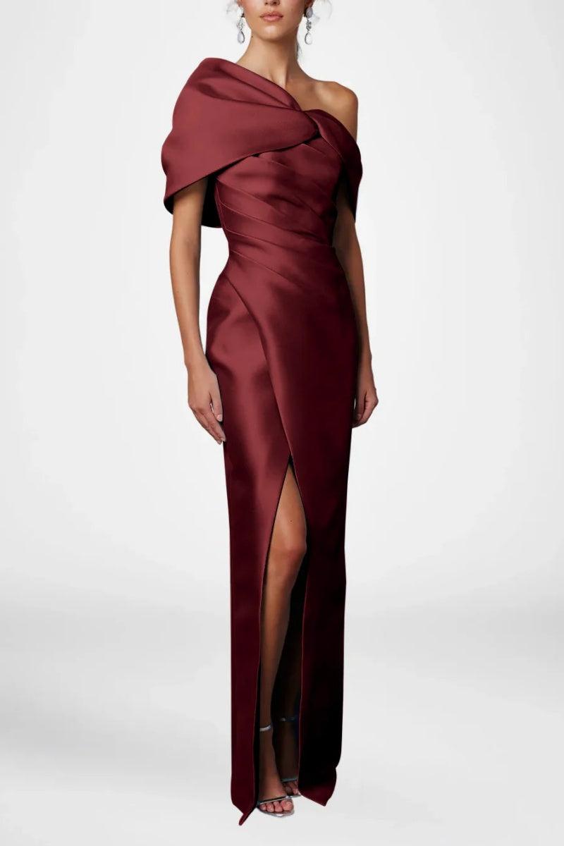 Sheath Column Half Sleeves Floor Length Mother Dresses CM0376 - COCOMELODY