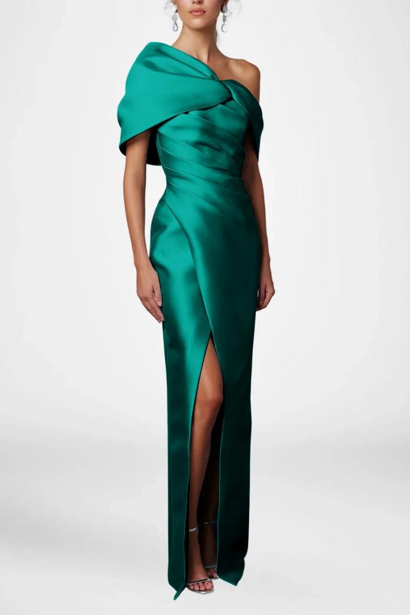 Sheath Column Half Sleeves Floor Length Mother Dresses CM0376 - COCOMELODY