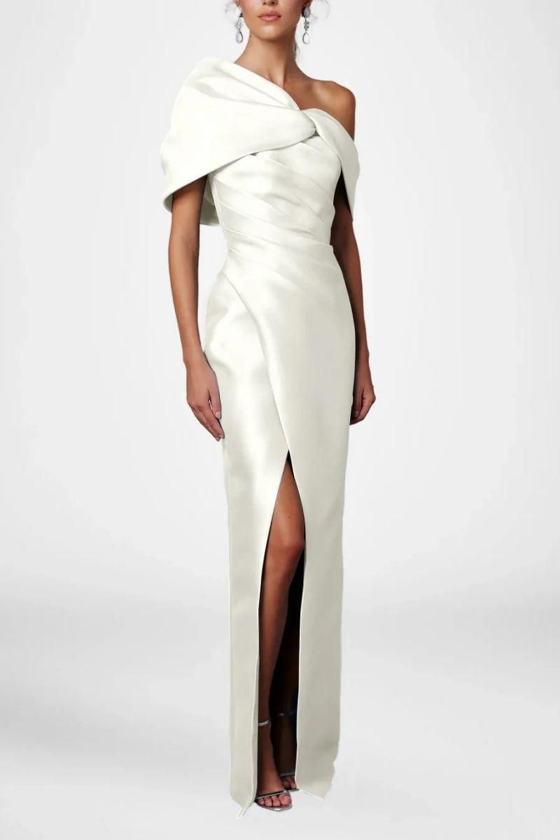 Sheath Column Half Sleeves Floor Length Mother Dresses CM0376 - COCOMELODY