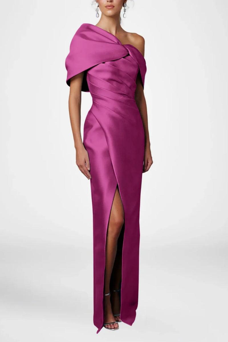 Sheath Column Half Sleeves Floor Length Mother Dresses CM0376 - COCOMELODY