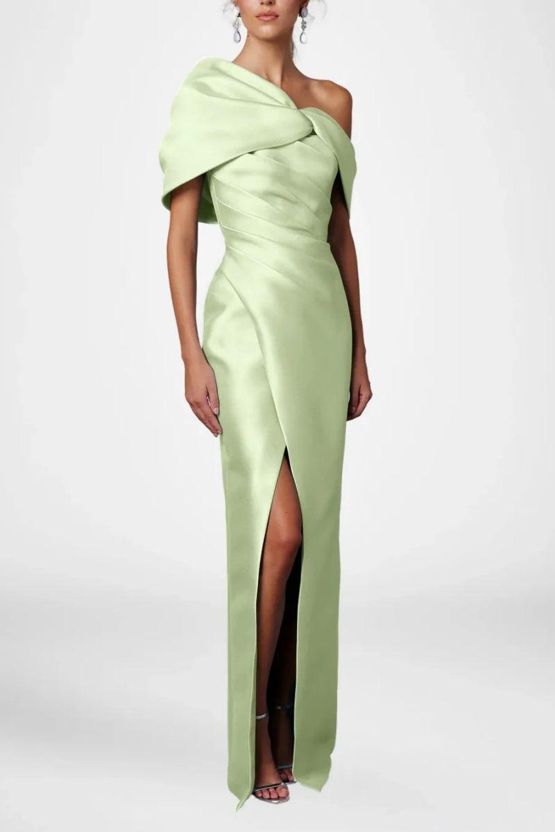 Sheath Column Half Sleeves Floor Length Mother Dresses CM0376 - COCOMELODY