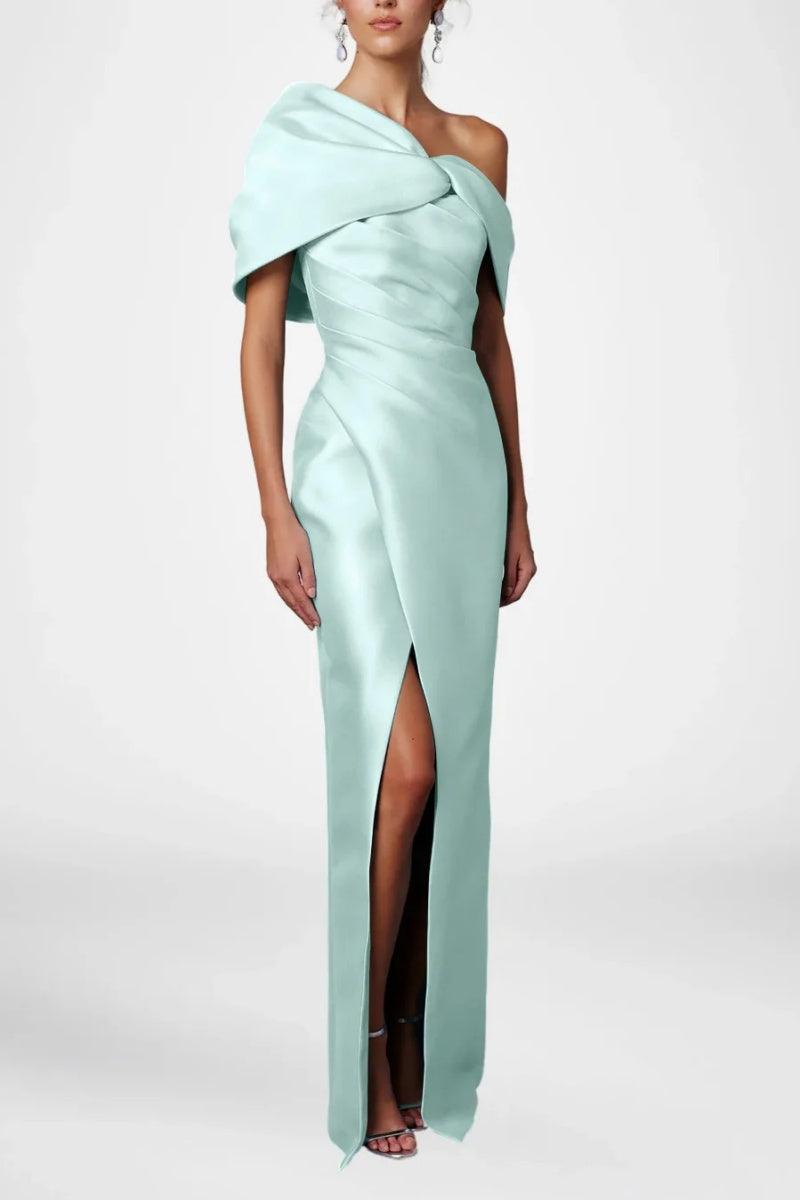 Sheath Column Half Sleeves Floor Length Mother Dresses CM0376 - COCOMELODY