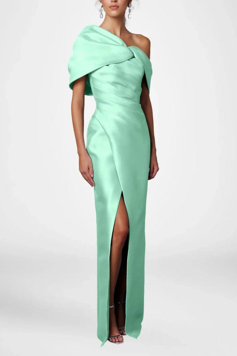 Sheath Column Half Sleeves Floor Length Mother Dresses CM0376 - COCOMELODY