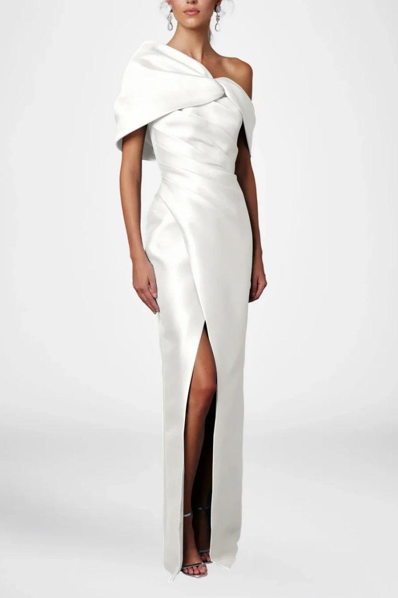 Sheath Column Half Sleeves Floor Length Mother Dresses CM0376 - COCOMELODY
