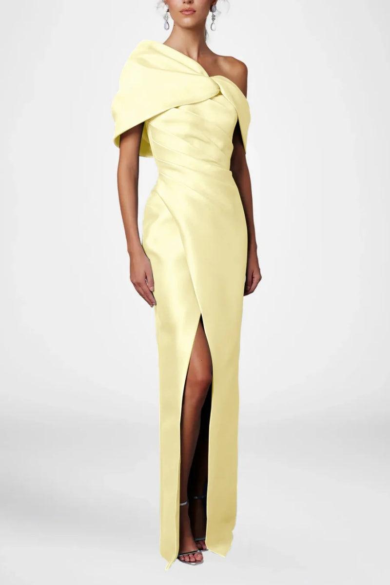 Sheath Column Half Sleeves Floor Length Mother Dresses CM0376 - COCOMELODY