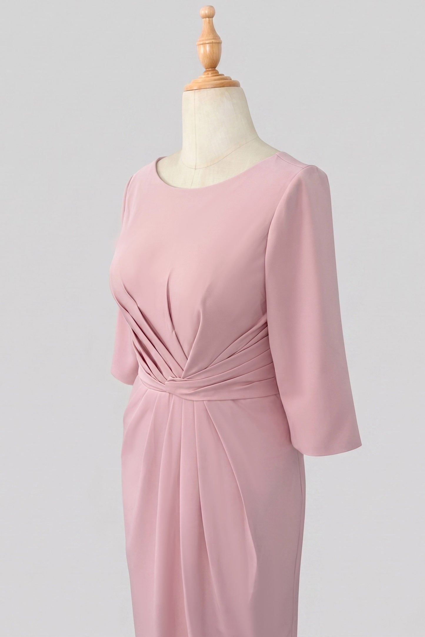 Sheath Column Scoop Neck Ankle Length Feather Mother Dresses CM0378