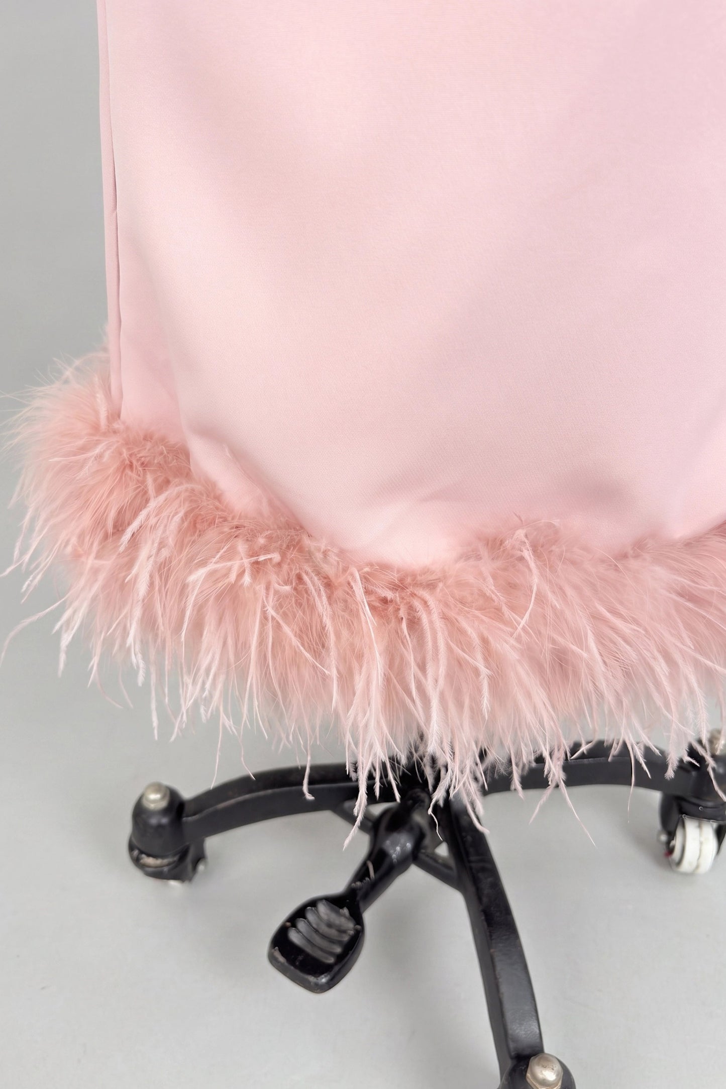 Sheath Column Scoop Neck Ankle Length Feather Mother Dresses CM0378