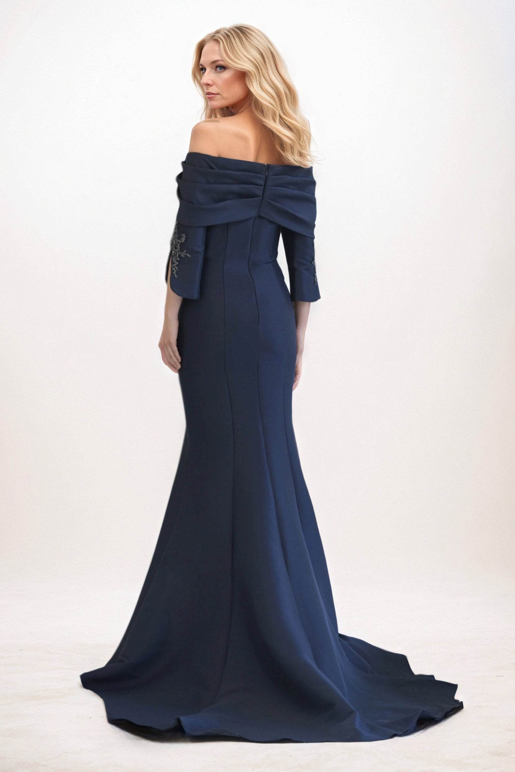 trumpet mermaid mother of the bride dress Minimalist Off-the-Shoulder Mother of the Bride Dresses in Trumpet/Mer Dressystars