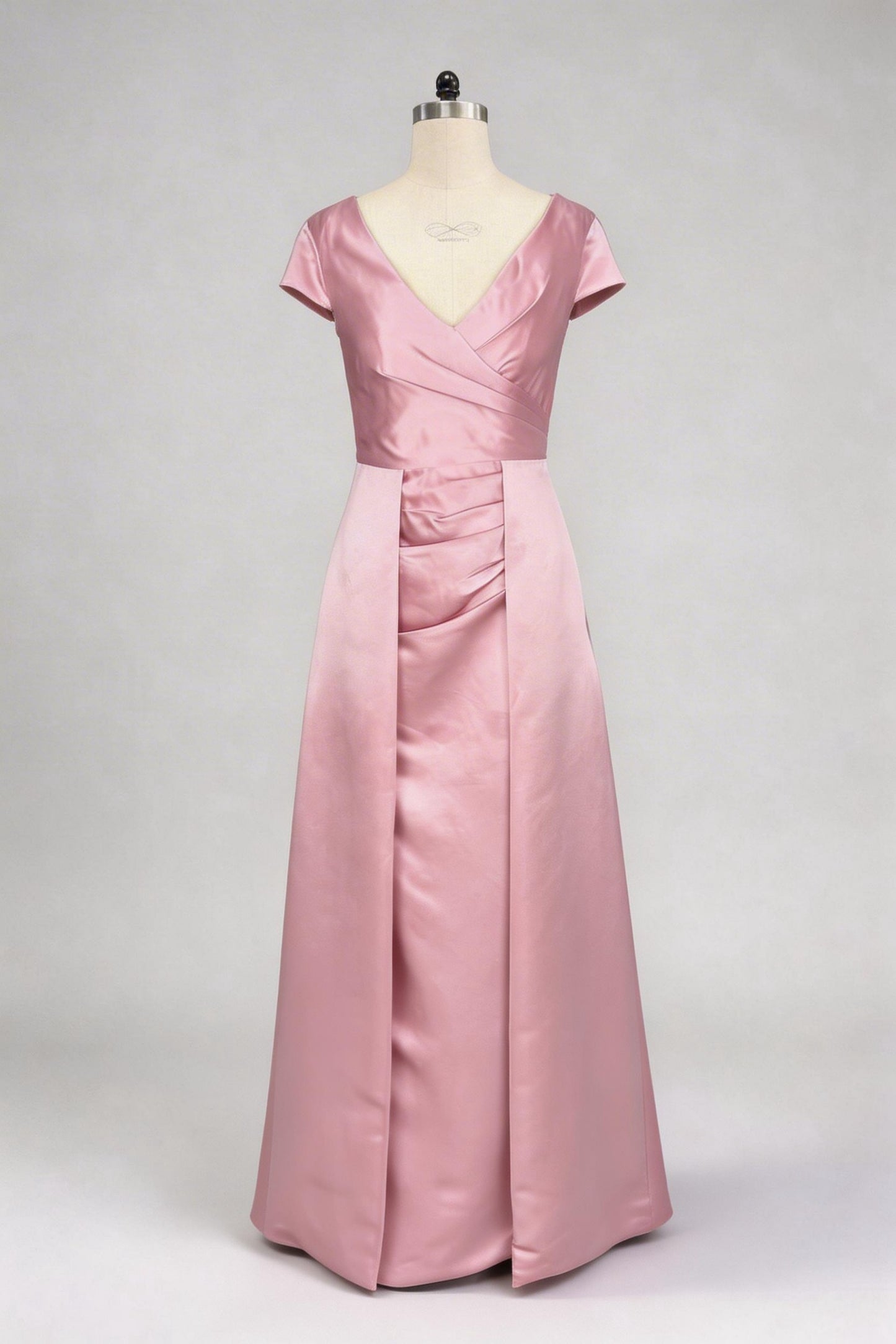Trumpet-Mermaid Maxi Satin Mother of the Bride Dresses CM0382