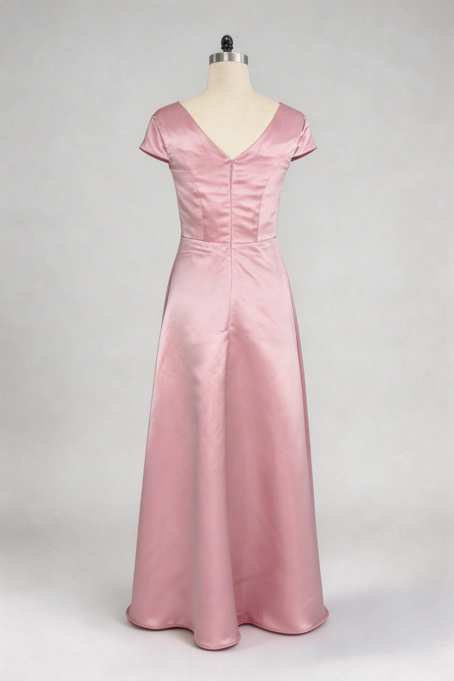 Trumpet-Mermaid Maxi Satin Mother of the Bride Dresses CM0382
