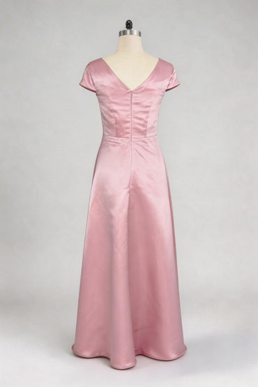 Trumpet-Mermaid Maxi Satin Mother of the Bride Dresses CM0382