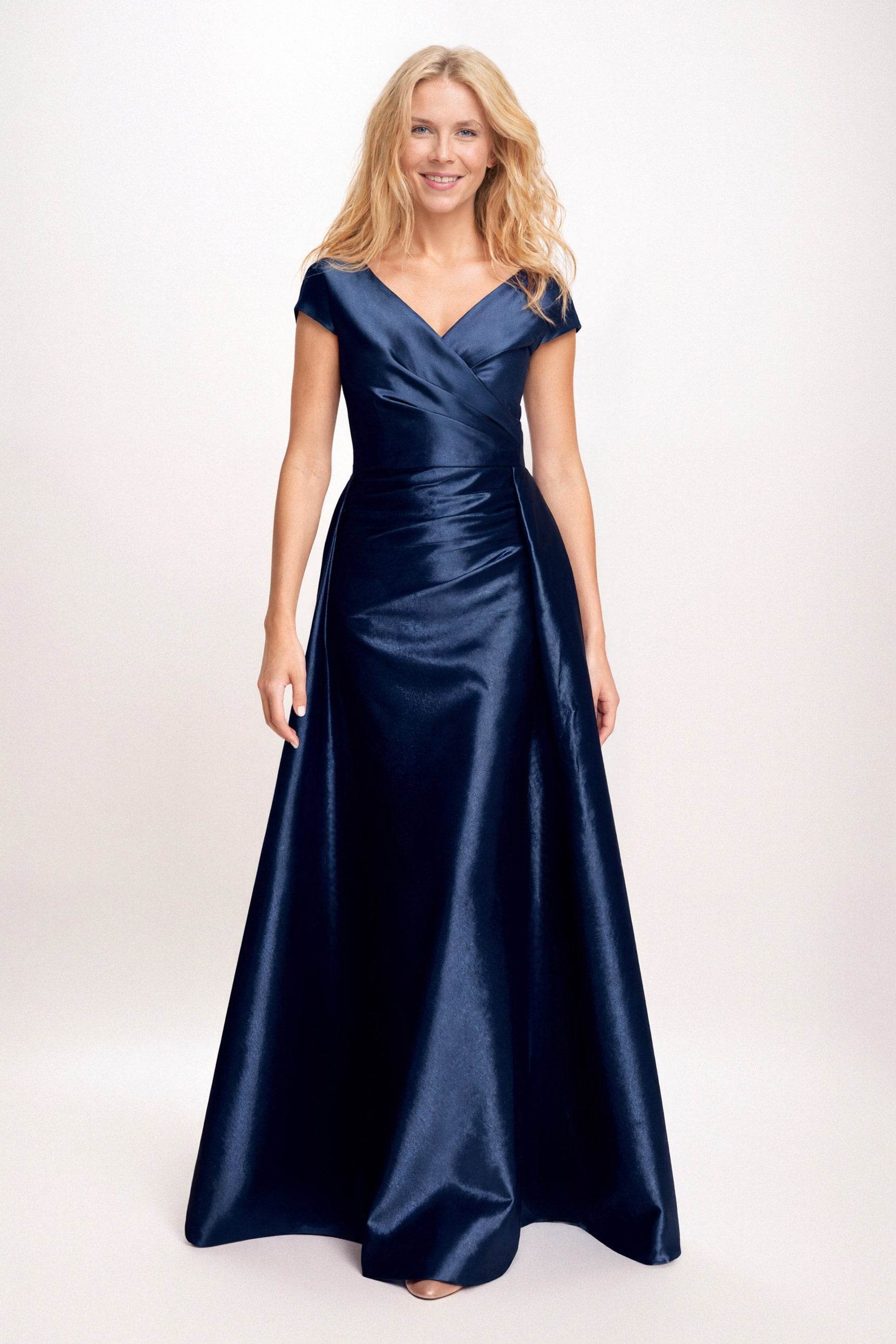 Trumpet-Mermaid Maxi Satin Mother of the Bride Dresses CM0382 - COCOMELODY