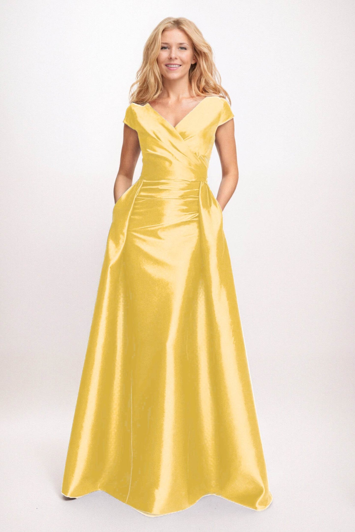 Trumpet-Mermaid Maxi Satin Mother of the Bride Dresses CM0382 - COCOMELODY