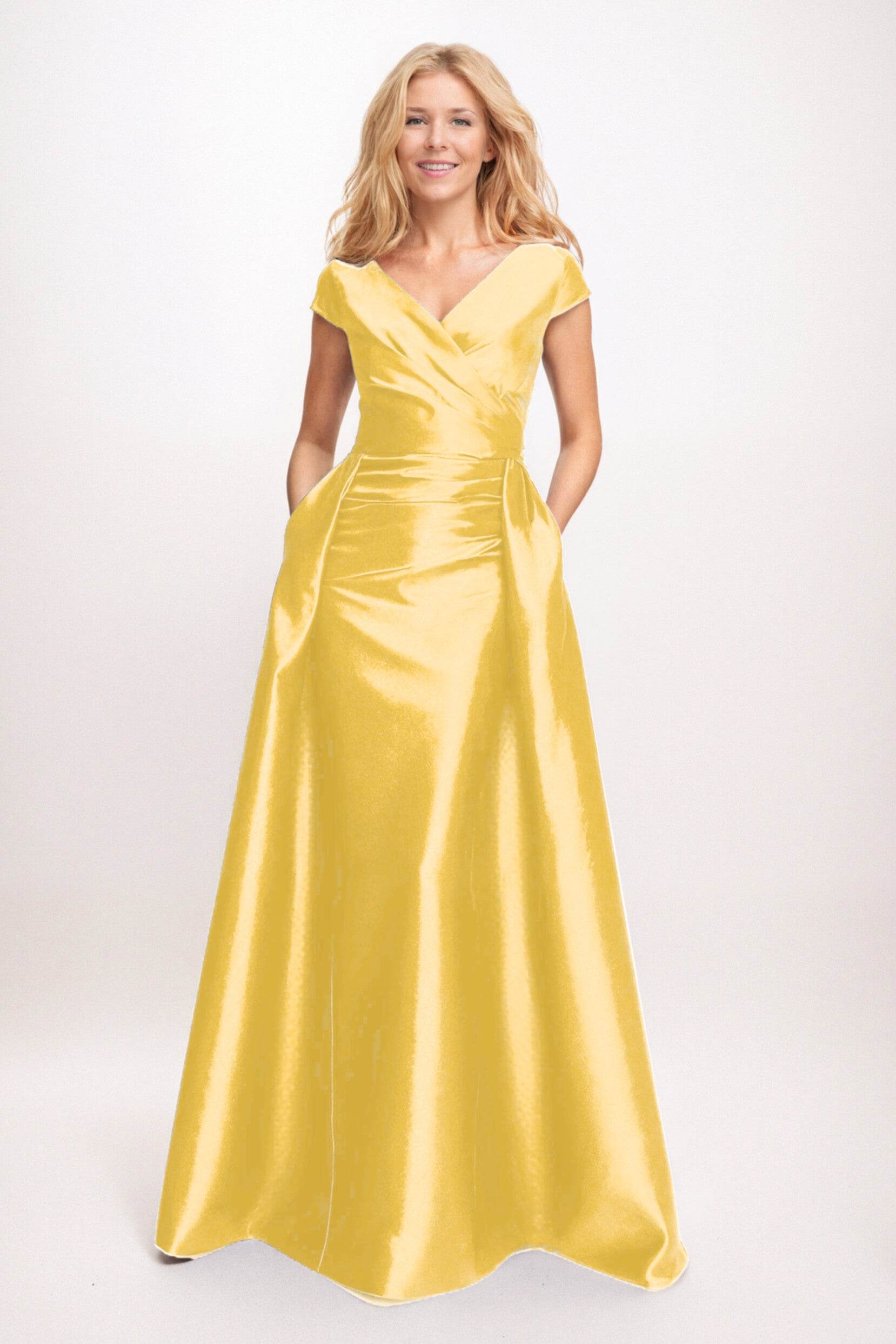 Trumpet-Mermaid Maxi Satin Mother of the Bride Dresses CM0382 - COCOMELODY