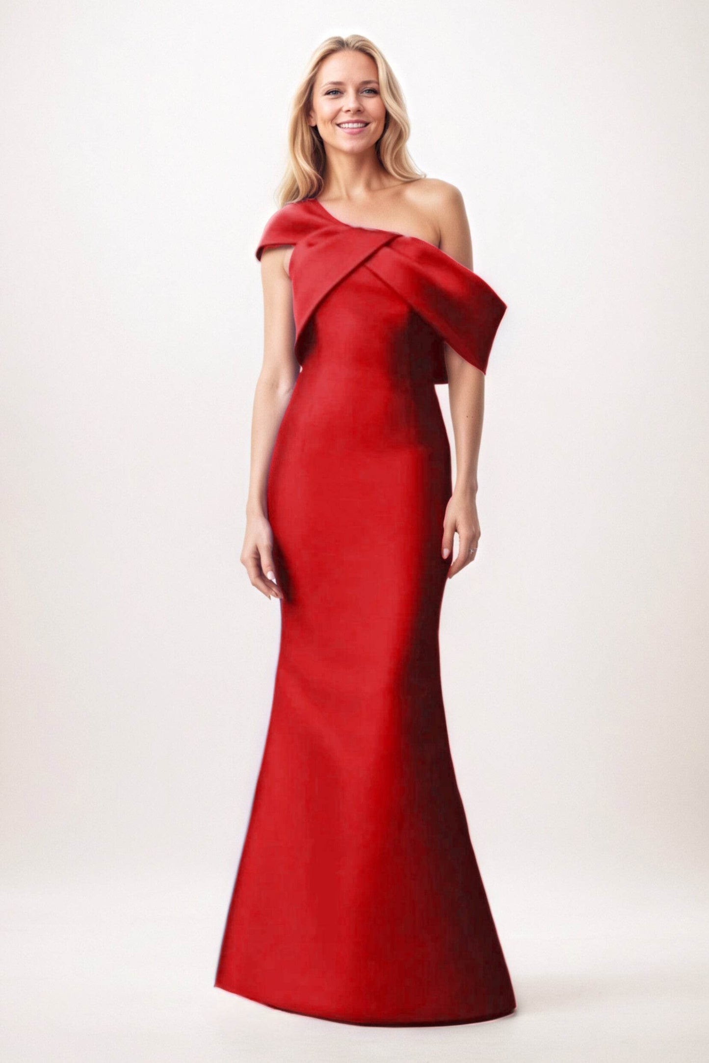 Trumpet-Mermaid Maxi Satin Mother of the Bride Dresses CM0384 - COCOMELODY