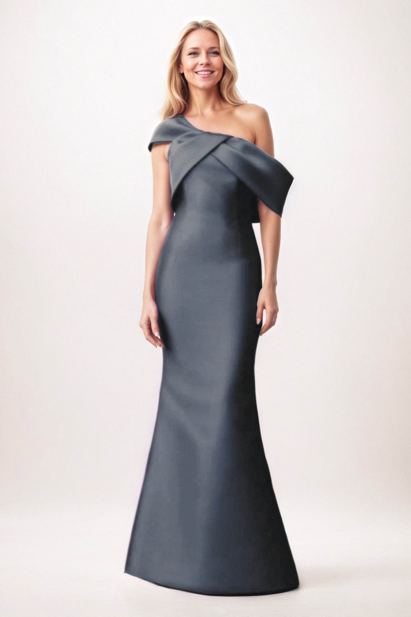 Trumpet-Mermaid Maxi Satin Mother of the Bride Dresses CM0384 - COCOMELODY