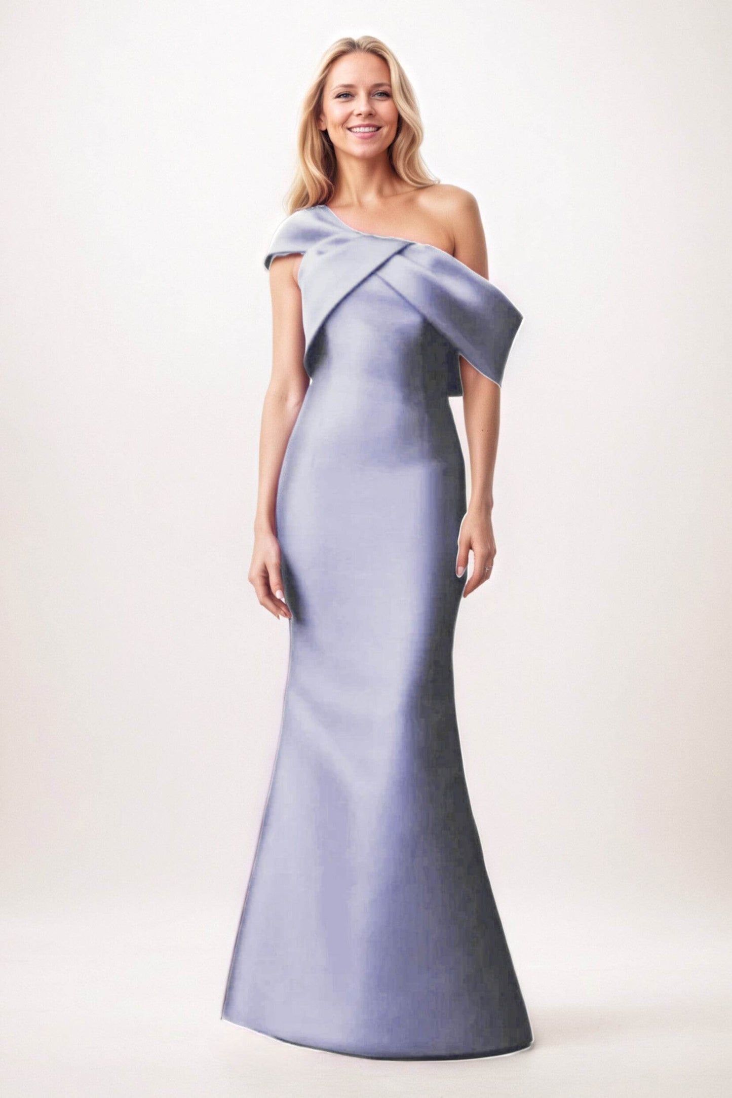 Trumpet-Mermaid Maxi Satin Mother of the Bride Dresses CM0384 - COCOMELODY