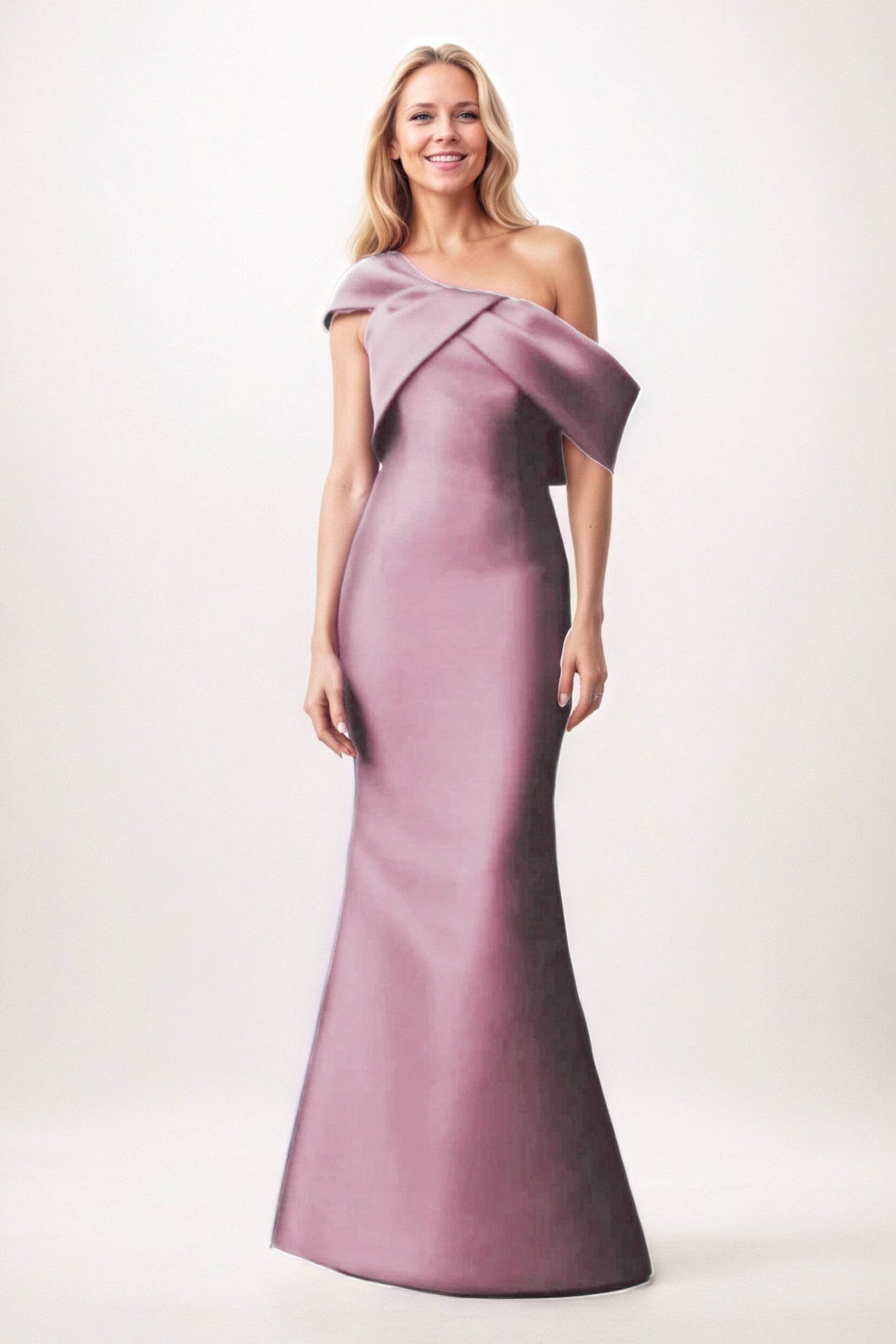 Trumpet-Mermaid Maxi Satin Mother of the Bride Dresses CM0384 - COCOMELODY