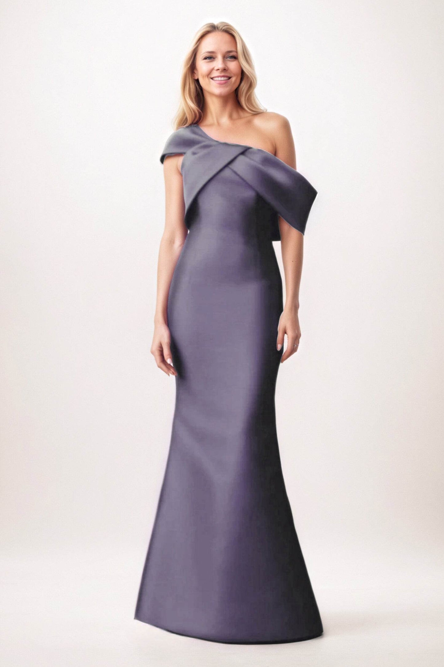 Trumpet-Mermaid Maxi Satin Mother of the Bride Dresses CM0384 - COCOMELODY