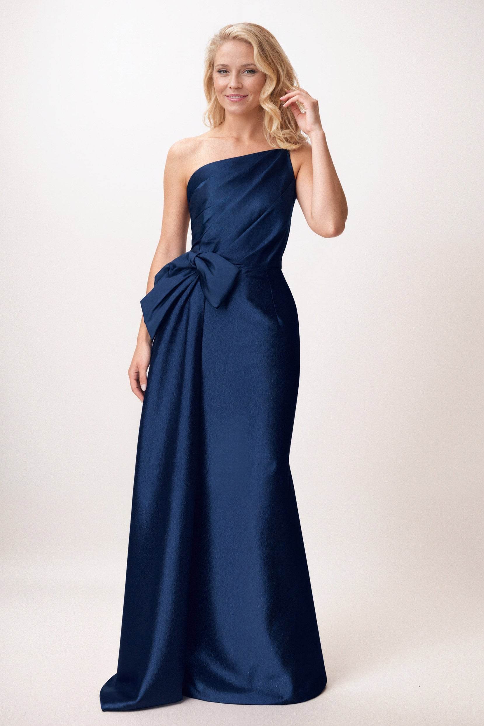Trumpet-Mermaid Maxi Satin Mother of the Bride Dresses CM0386 - COCOMELODY