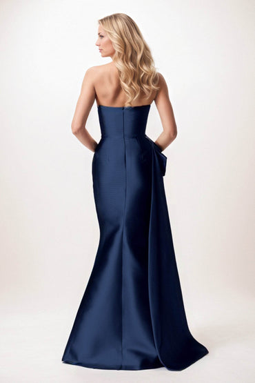 Trumpet-Mermaid Maxi Satin Mother of the Bride Dresses CM0386 - COCOMELODY