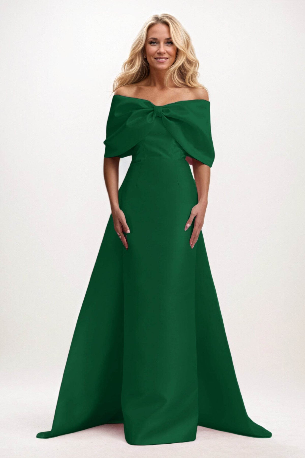 Off-the-Shoulder Mother of the Bride & Groom Dresses  COCOMELODY
