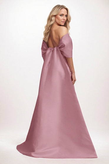 Trumpet-Mermaid Maxi Satin Mother of the Bride Dresses CM0387 - COCOMELODY