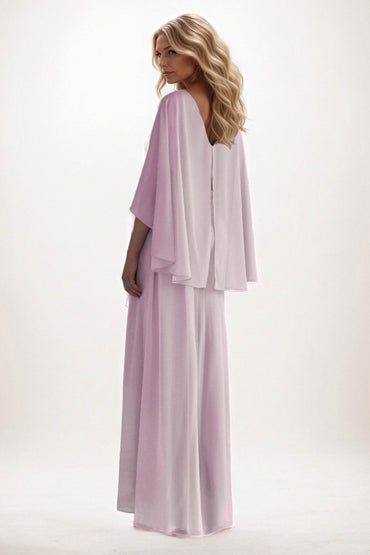 Sheath-Column Maxi Chiffon Mother of the Bride Dresses CM0389 - COCOMELODY