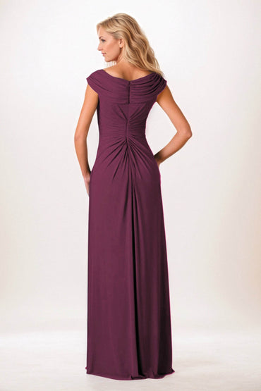 A-Line Maxi Chiffon Mother of the Bride Dresses CM0390 - COCOMELODY