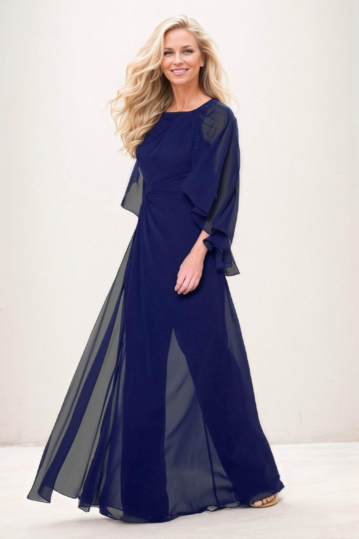 Jumpsuit Maxi Chiffon Mother of the Bride Dresses CM0392