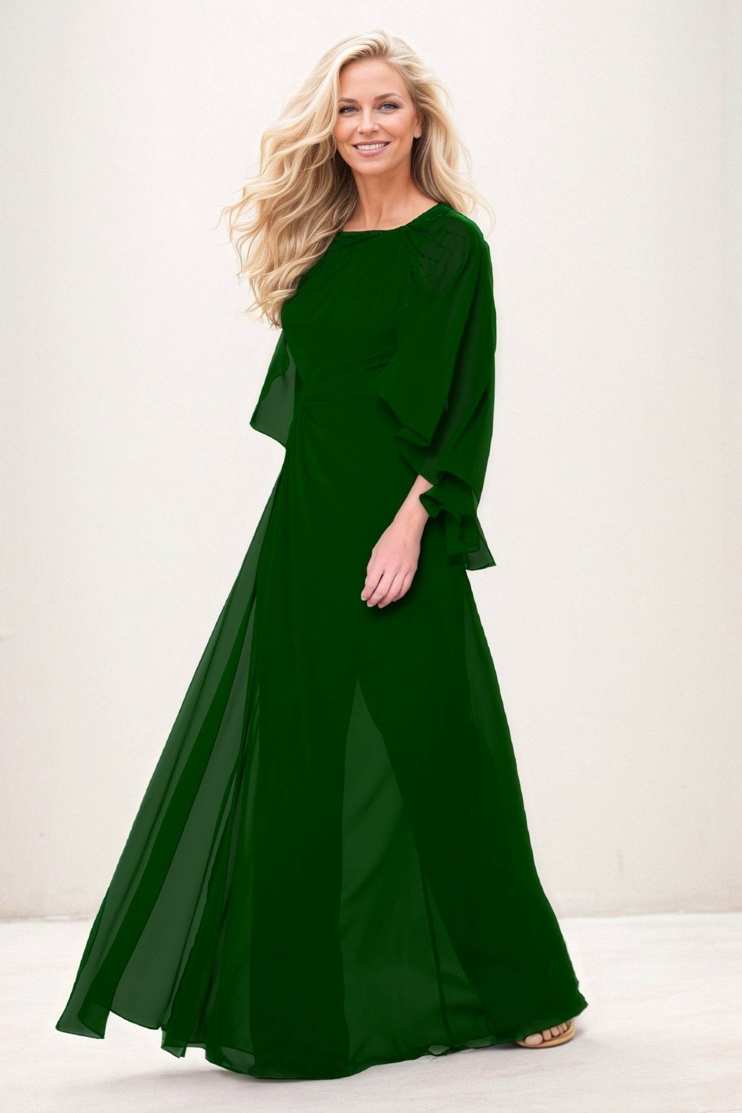 Jumpsuit Maxi Chiffon Mother of the Bride Dresses CM0392