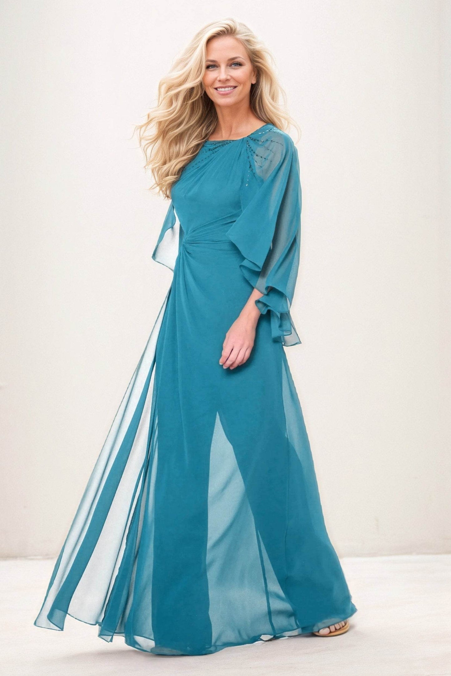 Jumpsuit Maxi Chiffon Mother of the Bride Dresses CM0392