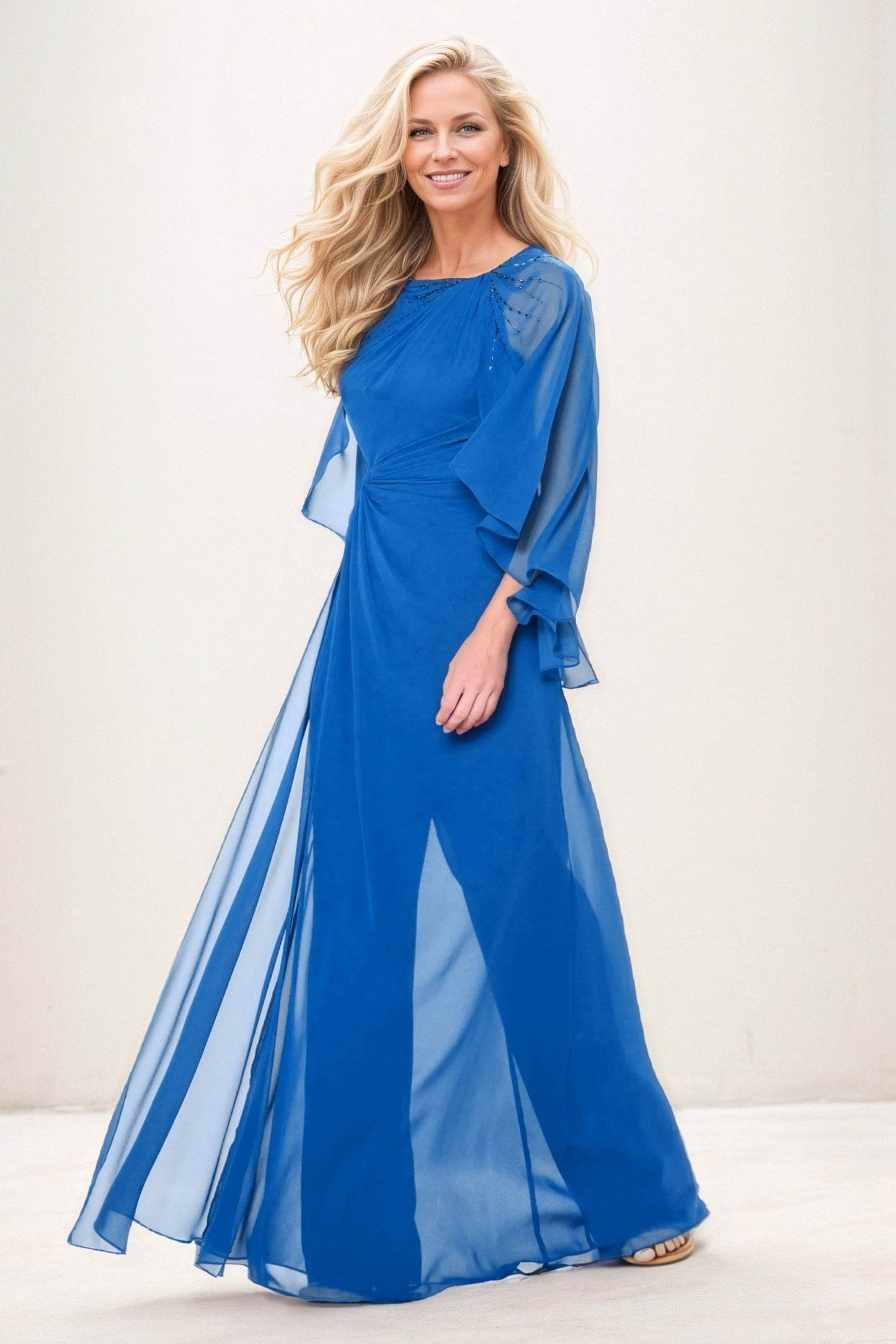Jumpsuit Maxi Chiffon Mother of the Bride Dresses CM0392